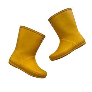 Hunter Yellow Boots size 12